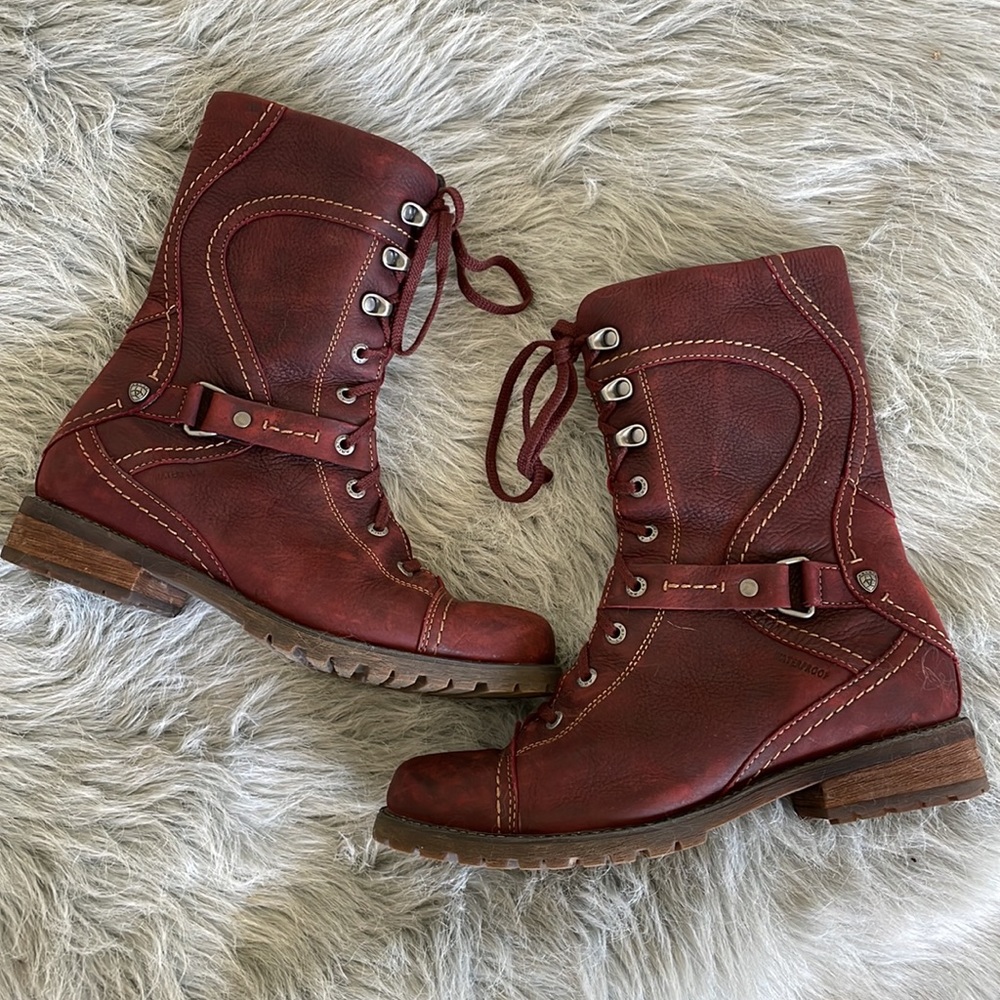 Ariat waterproof burgundy boots